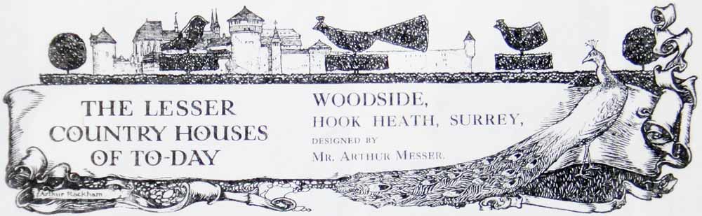 The banner from a Country Life article about Perran House - originally Woodside